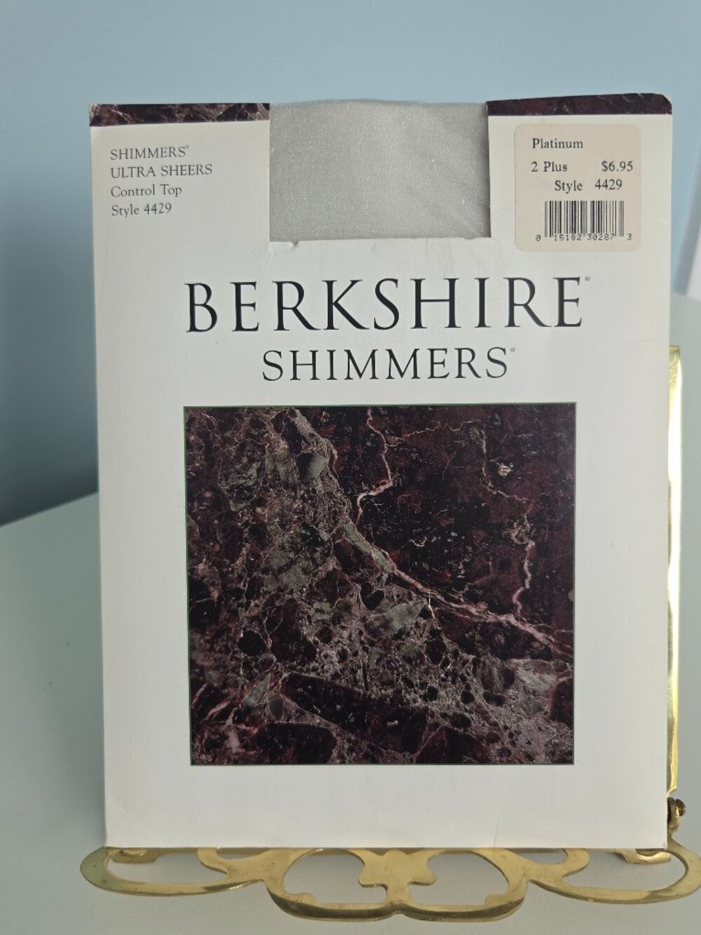 BERKSHIRE SHIMMERS, VINTAGE ULTRA SHEER CONTROL TOP PANTYHOSE, SIZE 2 +